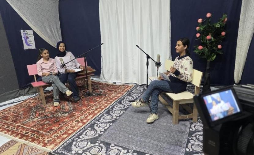 Gaza Children Launch Media Channel From Displacement Tents