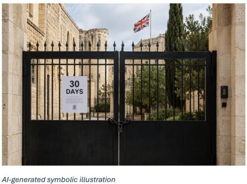 Israel Orders British Consulate in East Jerusalem to Close