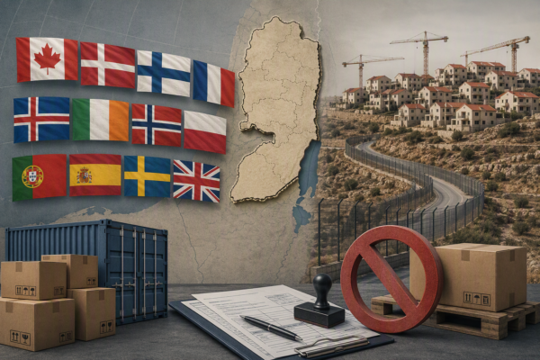 Twelve Nations Announce Trade Curbs on Israeli Colony Goods